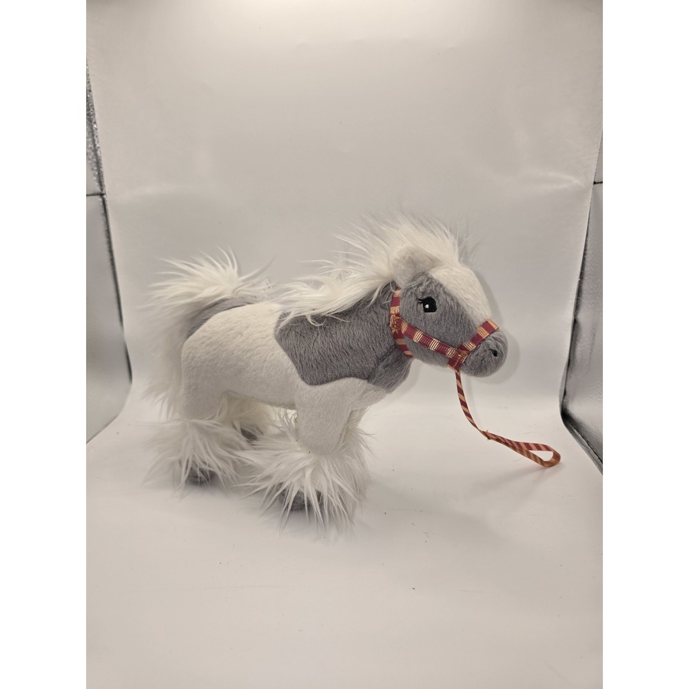 American Girl Plush Horse Gray White Pony Wellie Wishers Shetland Pony 2018